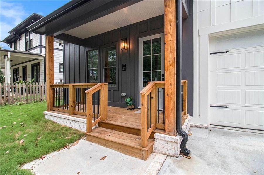 Front exterior of a new home in , Atlanta, GA, highlighting curb appeal (Image 35). Front exterior of a new home in , Atlanta, GA, highlighting curb appeal (Image 35).