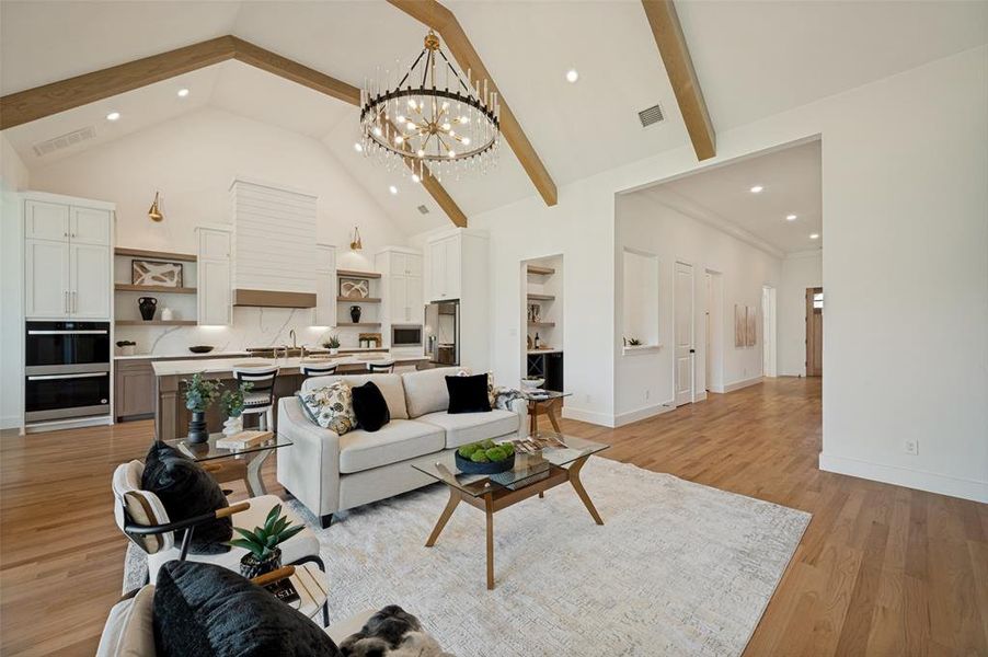 Furnished interior view inside a new home in , Prosper (Image 32).