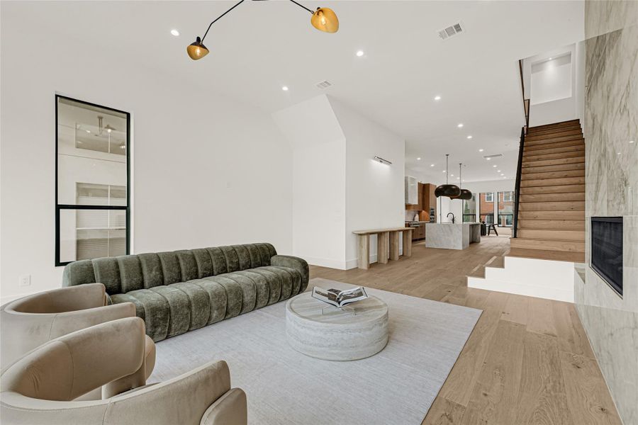 Furnished interior view inside a new home in , Houston (Image 12).