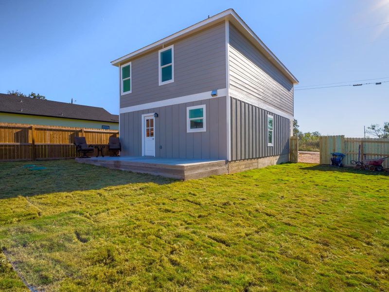 Exterior details and patio area of a home in , Granite Shoals (Image 3). Exterior details and patio area of a home in , Granite Shoals (Image 3).