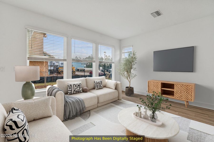 Furnished interior view inside a new home in Kettering at eTown - Traditional Collection, Jacksonville (Image 6).