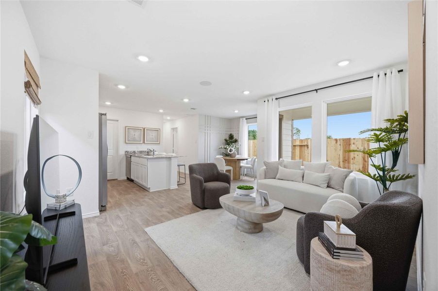 Furnished interior view inside a new home in Pineapple Square, Houston (Image 10). Furnished interior view inside a new home in Pineapple Square, Houston (Image 10).