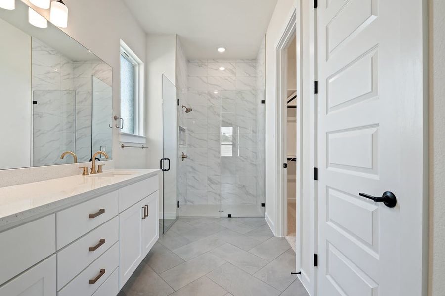 Furnished interior view inside a new home in Arbor Collection At Wolf Ranch, Georgetown (Image 14).
