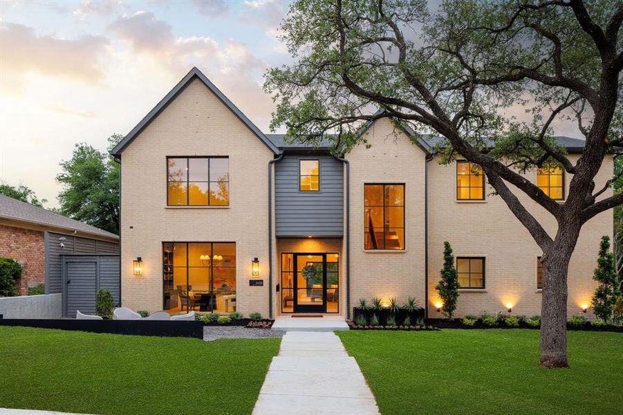 Front exterior of a new home in , Dallas, TX, highlighting curb appeal (Image 17).