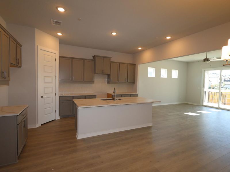 Furnished interior view inside a new home in Cedar Brook, Leander (Image 4). Furnished interior view inside a new home in Cedar Brook, Leander (Image 4).