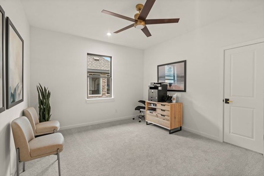 Furnished interior view inside a new home in Bridgeland 45', 50', 70', Cypress (Image 25).