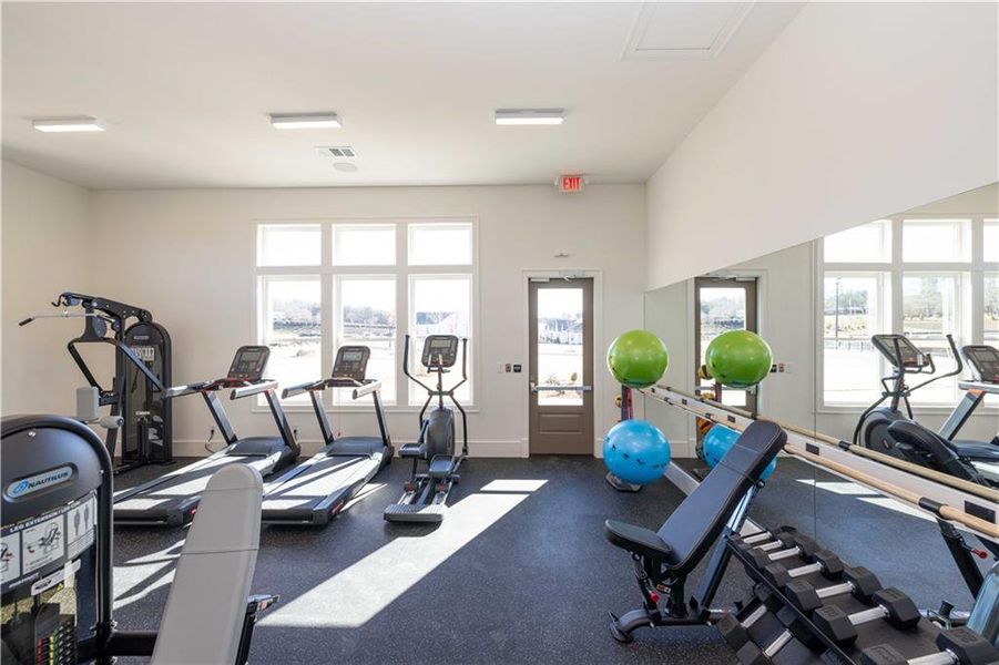 Furnished interior view inside a new home in Promenade at Sawnee Village, Cumming (Image 14).