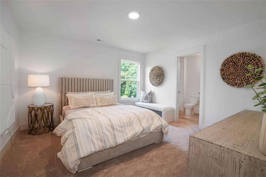 Furnished interior view inside a new home in Steeplechase, Hoschton (Image 8).
