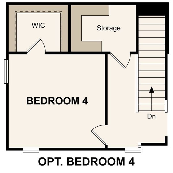 2D floor plan layout of this home in Prestige Collection at Overland Grove, Forney, TX (Image 5).