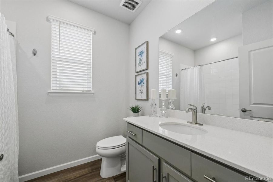 Full bath shared by Bedrooms 2 and 3