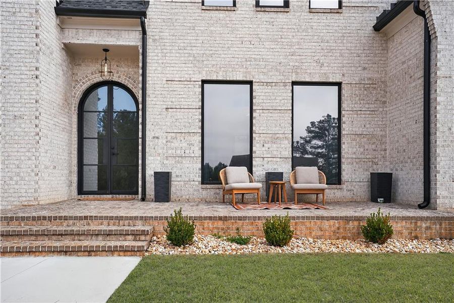Exterior details and patio area of a home in , Hoschton (Image 35).
