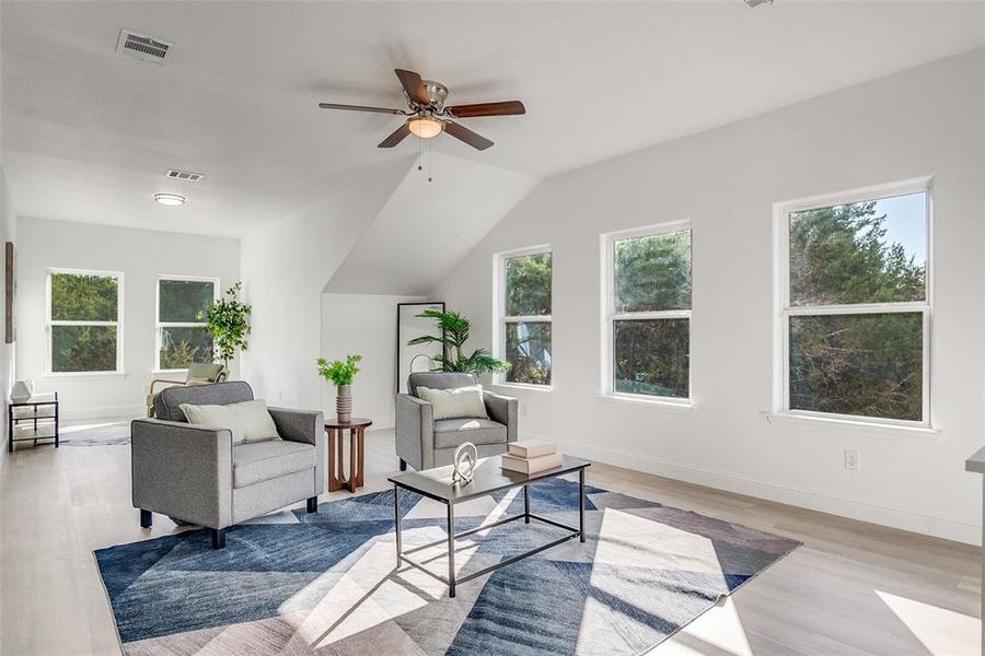 Furnished interior view inside a new home in , Granbury (Image 25). Furnished interior view inside a new home in , Granbury (Image 25).