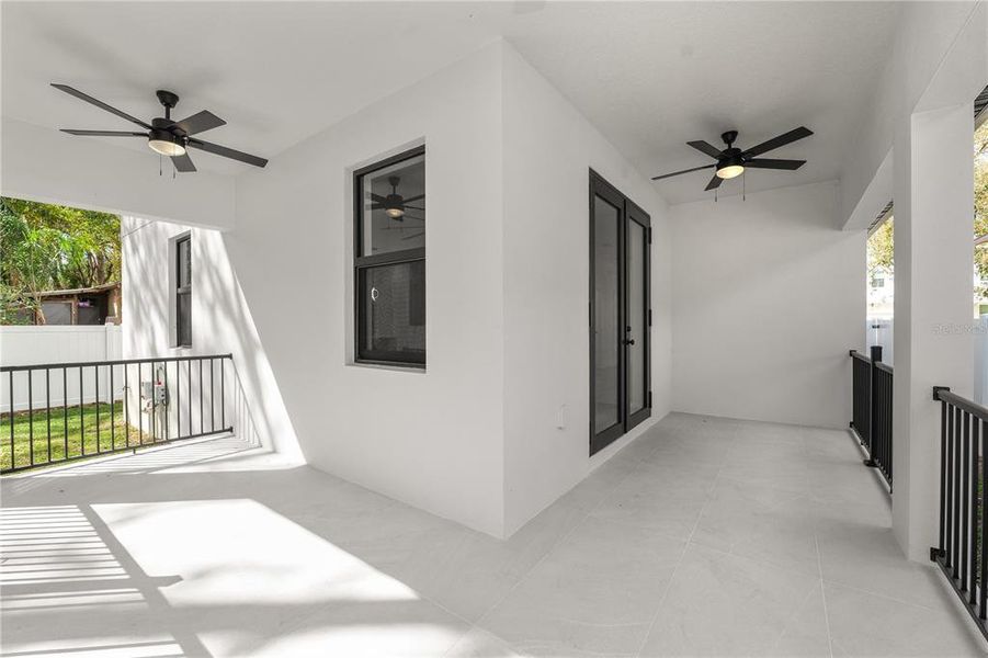 Exterior details and patio area of a home in , Tampa (Image 27).