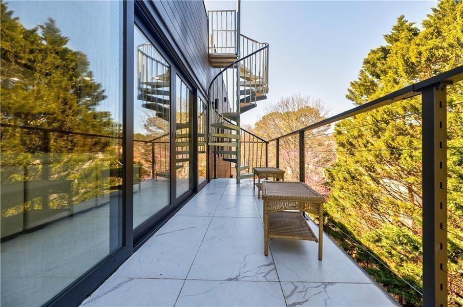 Exterior details and patio area of a home in , Marietta (Image 26).