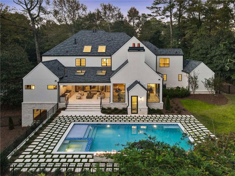 Exterior details and patio area of a home in , Sandy Springs (Image 28).