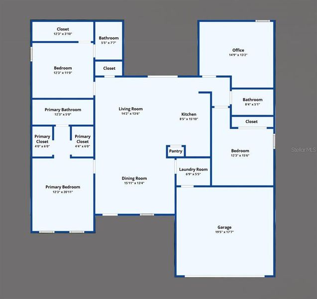2D floor plan layout of this home in , Port Charlotte, FL (Image 4).