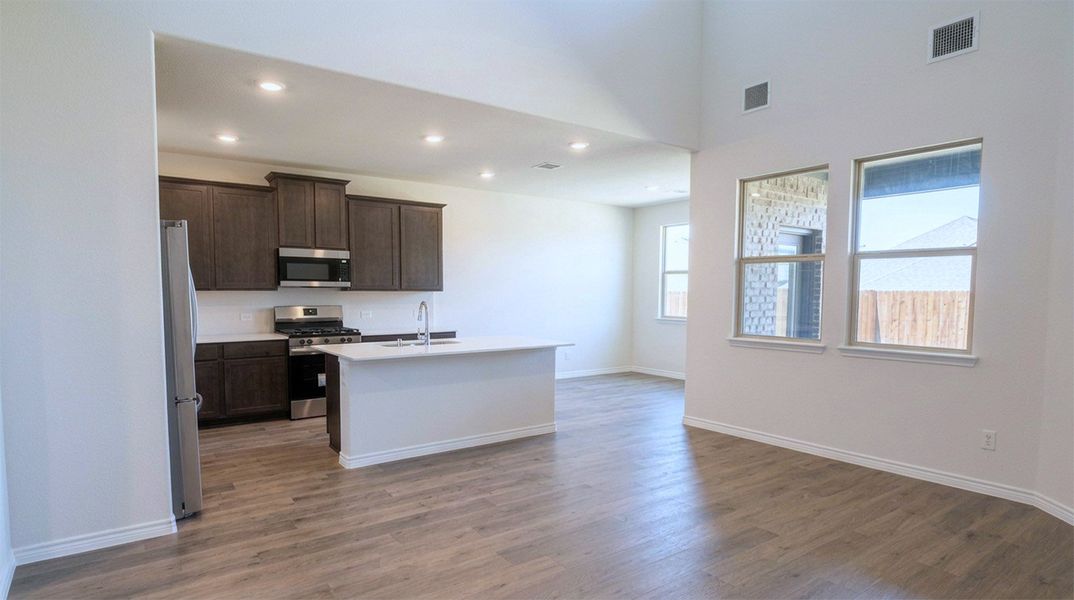 Furnished interior view inside a new home in Lakewood Trails, Forney (Image 5).