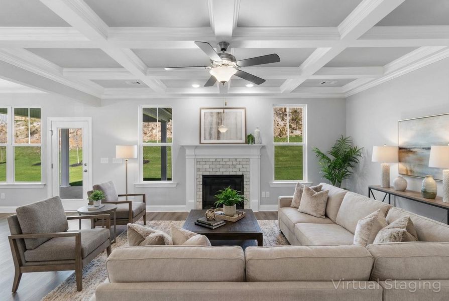 Furnished interior view inside a new home in Forrest Bluff, North Augusta (Image 4). Furnished interior view inside a new home in Forrest Bluff, North Augusta (Image 4).