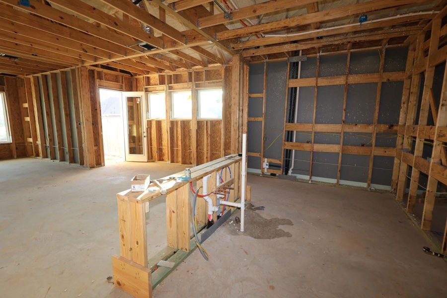 In-progress construction of a new home in Jordan Ranch - Terrace Collection, Fulshear, TX (Image 4).