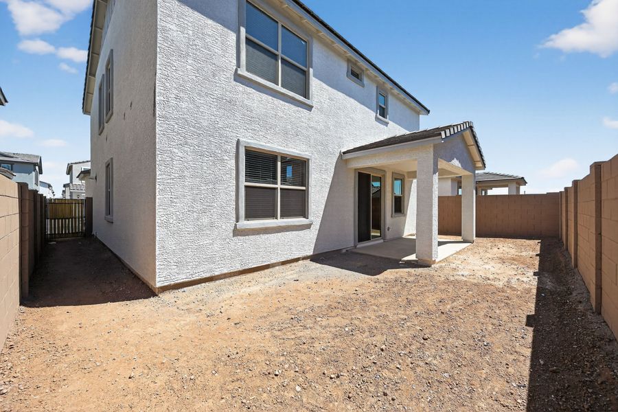 Exterior details and patio area of a home in Artisan at Asante, Surprise (Image 3).