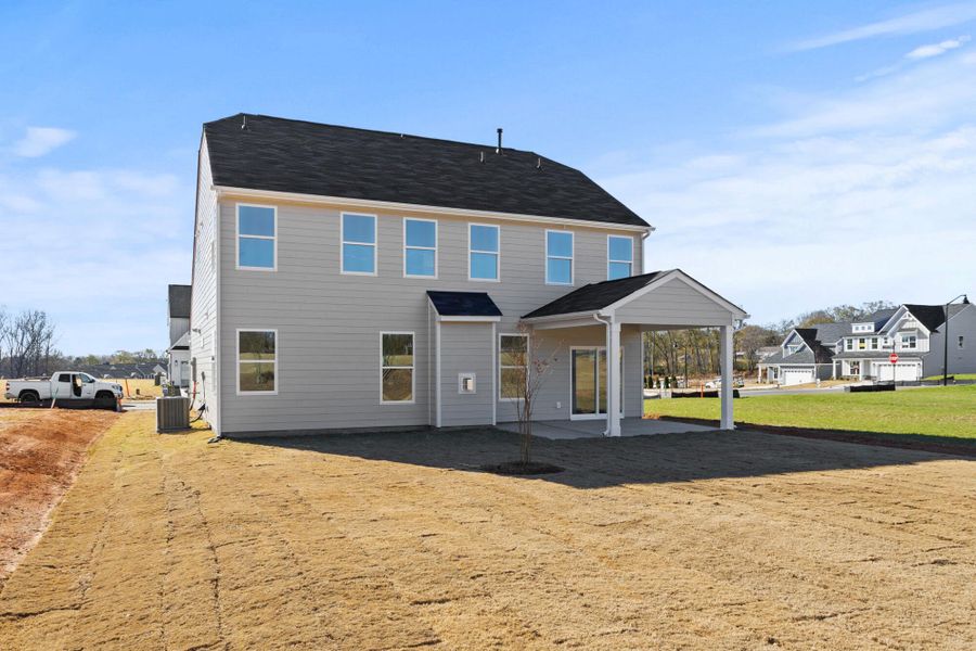 Exterior details and patio area of a home in Founders Club, Moore (Image 20).