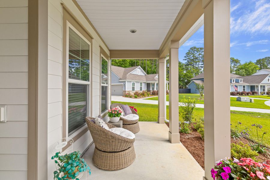 Exterior details and patio area of a home in , Johns Island (Image 24).
