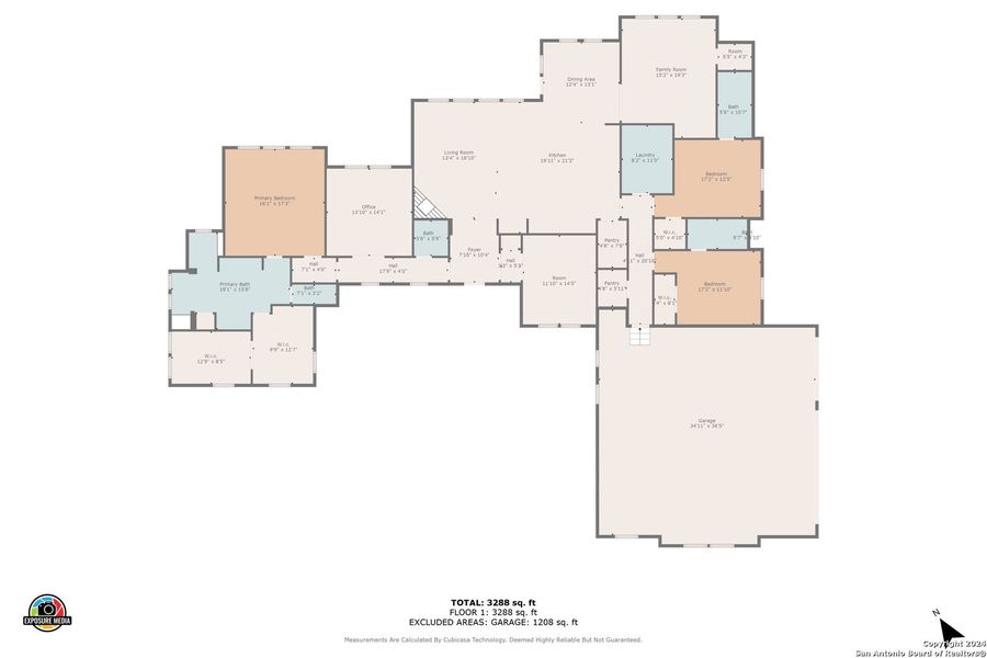 2D floor plan layout of this home in , Spring Branch, TX (Image 3).