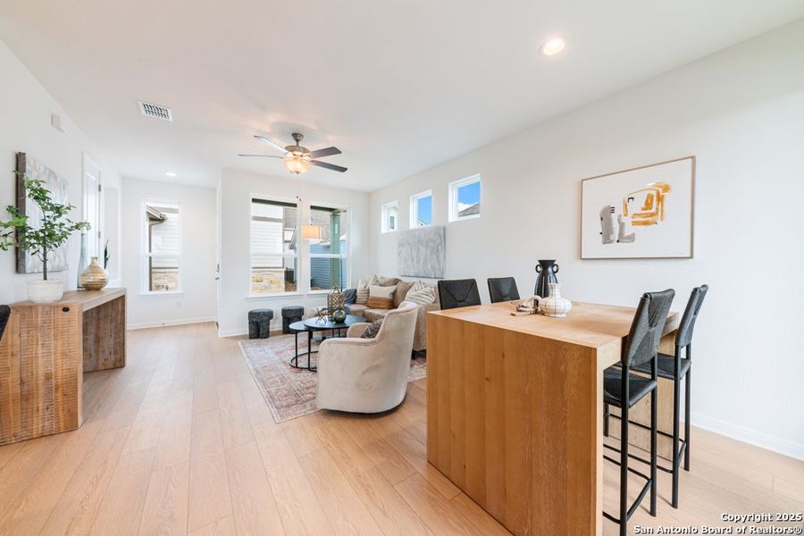 Furnished interior view inside a new home in , New Braunfels (Image 5).