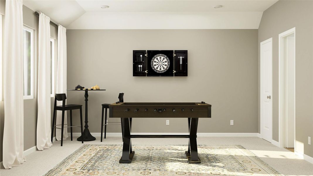 Furnished interior view inside a new home in Samara, League City (Image 5).