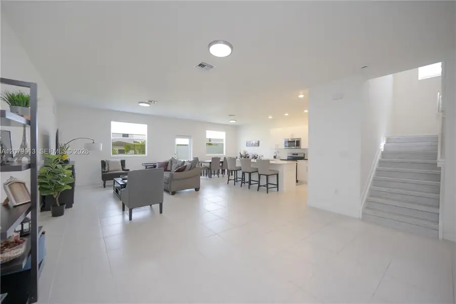 Furnished interior view inside a new home in , Miami (Image 11).