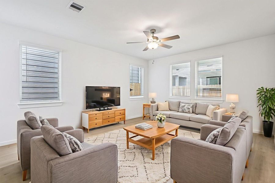 Photo is not of the actual home, but is an inspirational photo of builder’s model home and may depict options, furnishings, and/or decorator features that are not included