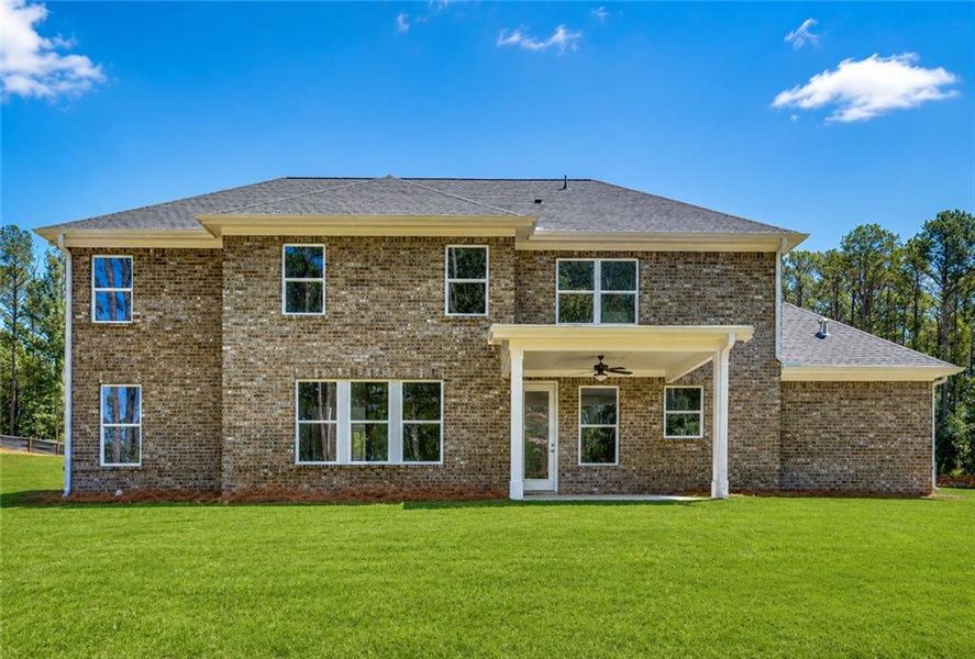 Exterior details and patio area of a home in Patillo Manor, Stockbridge (Image 4).