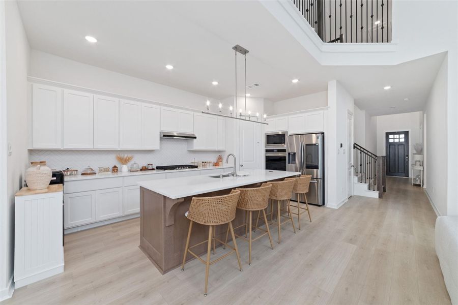 Furnished interior view inside a new home in Elyson, Katy (Image 17).