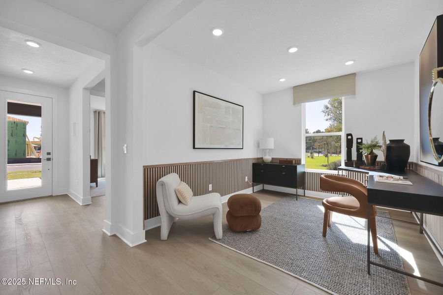 Furnished interior view inside a new home in Westerly Park at Wildlight, Yulee (Image 17).