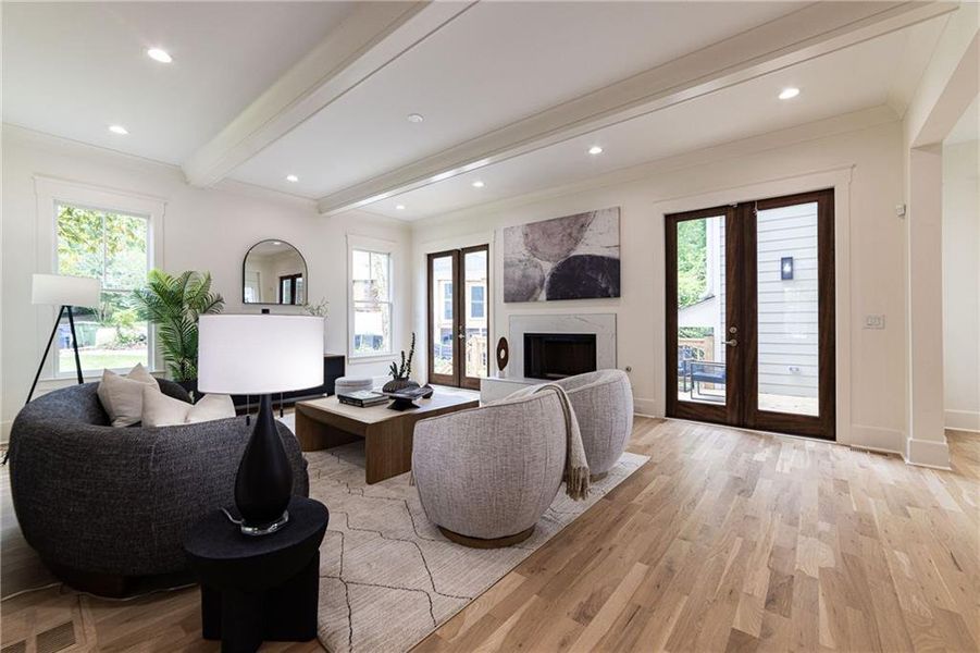 Furnished interior view inside a new home in , Atlanta (Image 57).