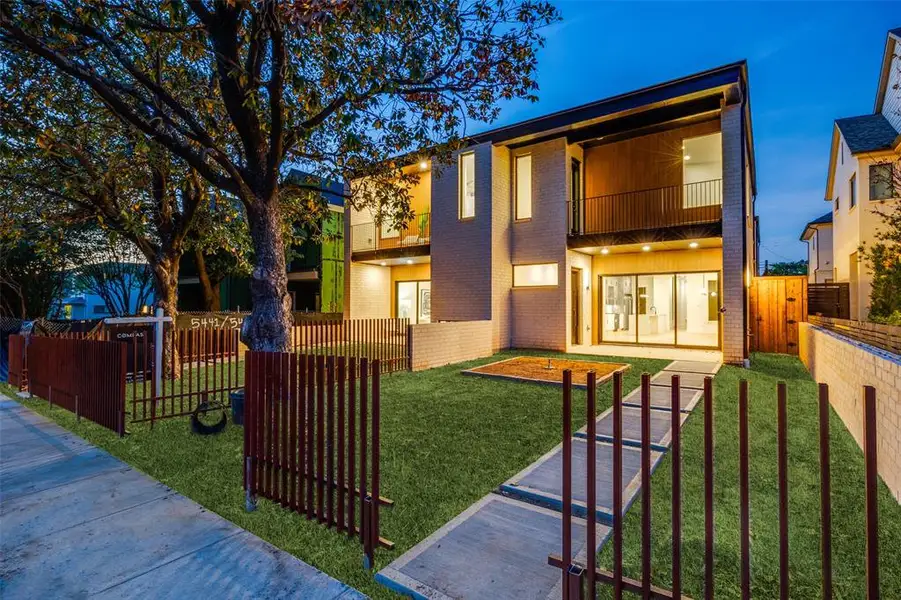 Exterior details and patio area of a home in , Dallas (Image 3). Exterior details and patio area of a home in , Dallas (Image 3).