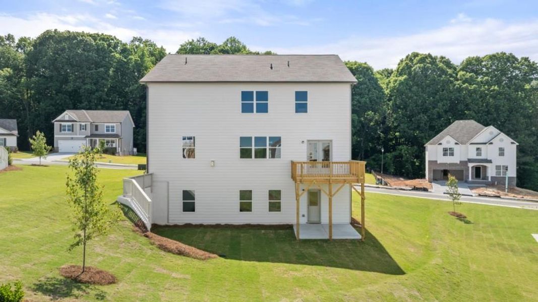 Exterior details and patio area of a home in Liberty Crossing, Braselton (Image 18).