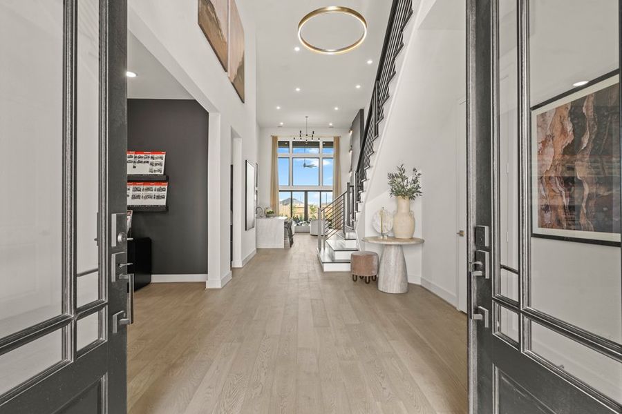 Furnished interior view inside a new home in Legacy Prairie at Katy Court 60', Katy (Image 30).