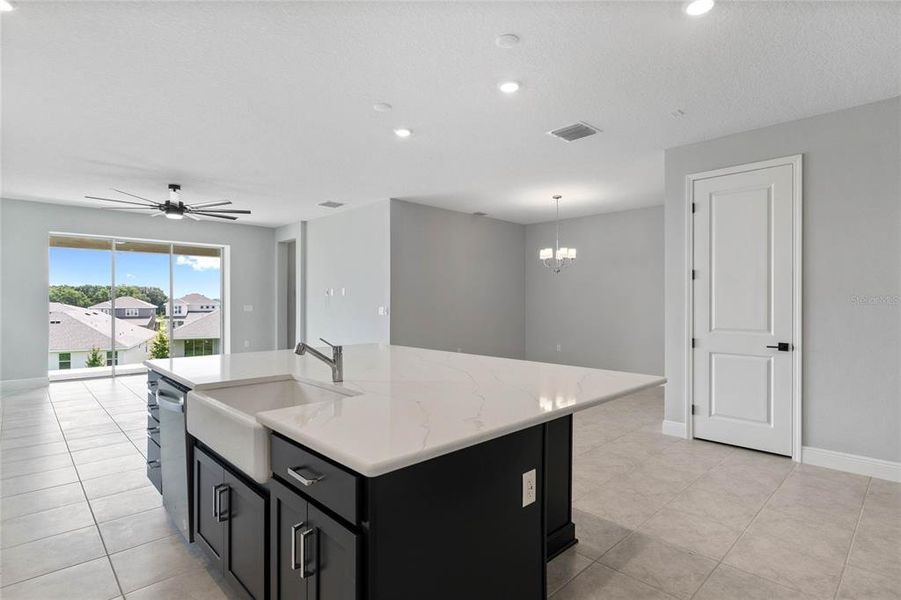 Furnished interior view inside a new home in Hills of Minneola, Minneola (Image 3).