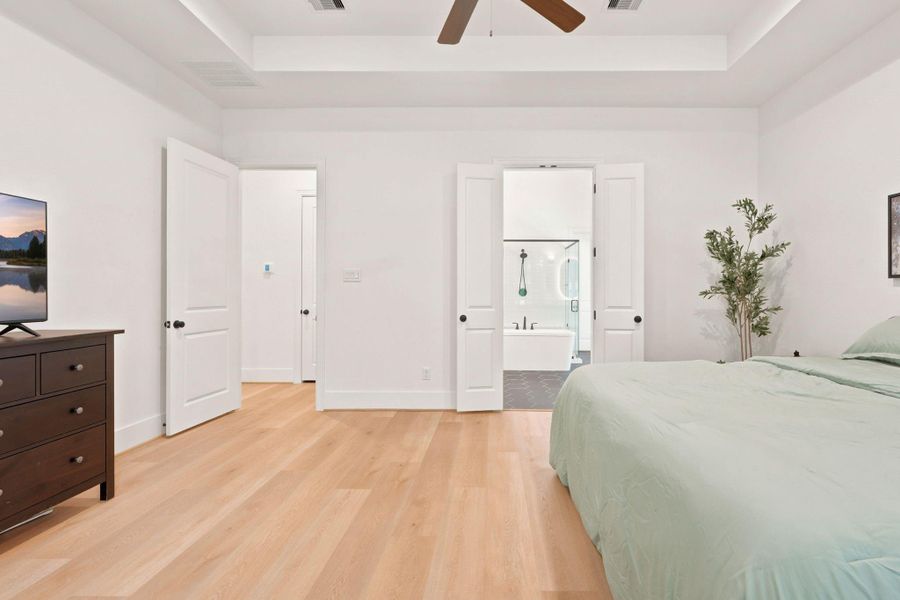 Furnished interior view inside a new home in , New Waverly (Image 40).