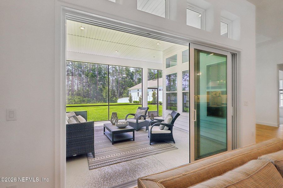 Exterior details and patio area of a home in SilverLeaf, St. Augustine (Image 4).