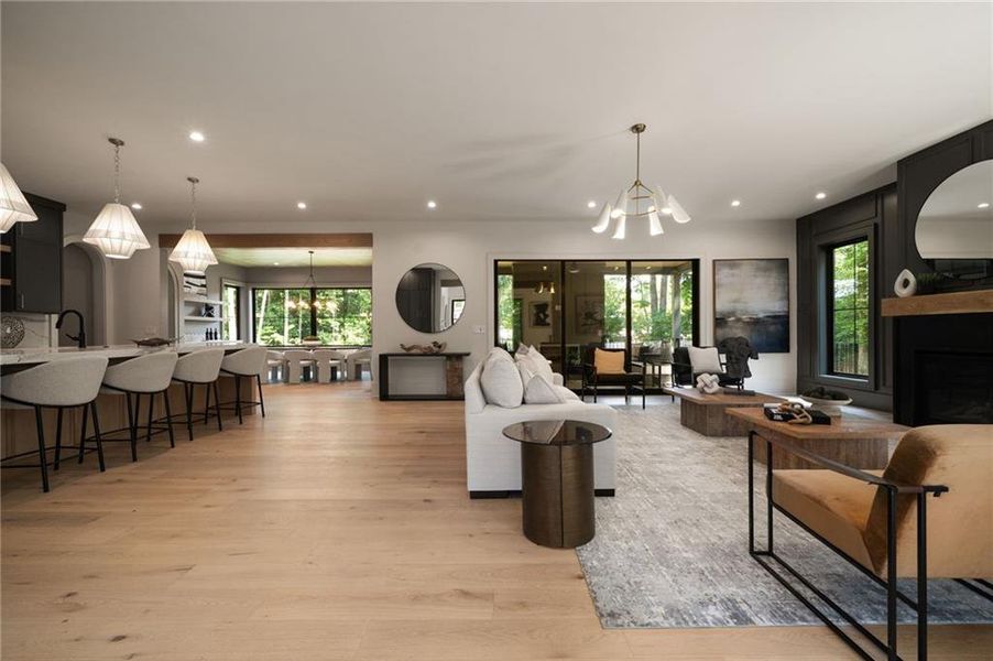 Furnished interior view inside a new home in , Roswell (Image 15).