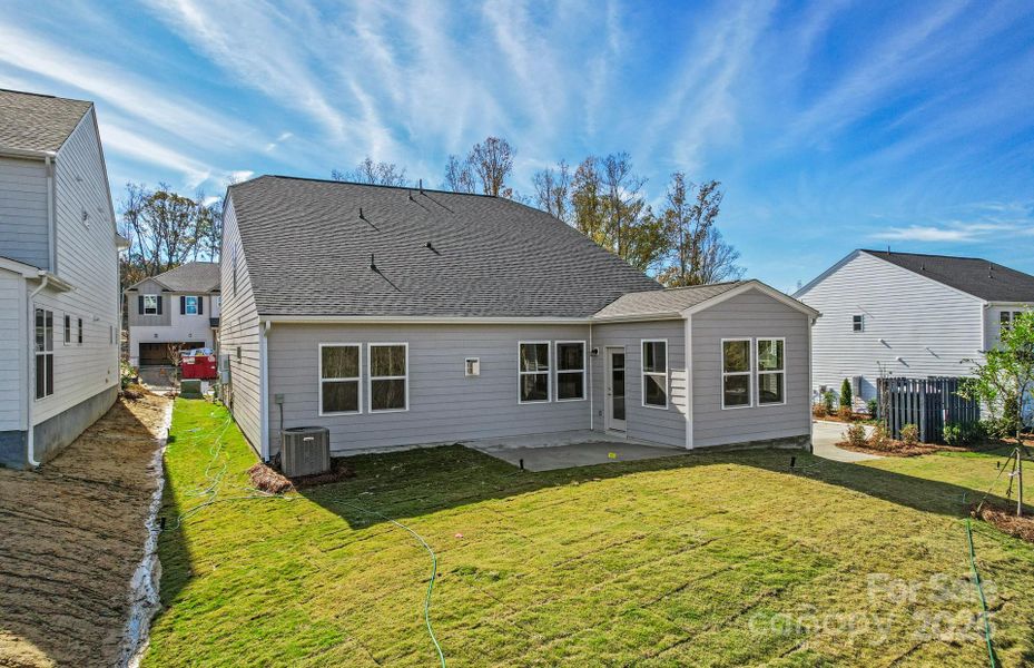 Exterior details and patio area of a home in Bryton, Huntersville (Image 2).