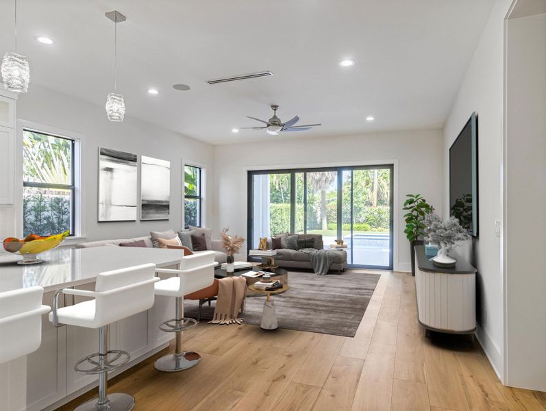 Furnished interior view inside a new home in , West Palm Beach (Image 17).