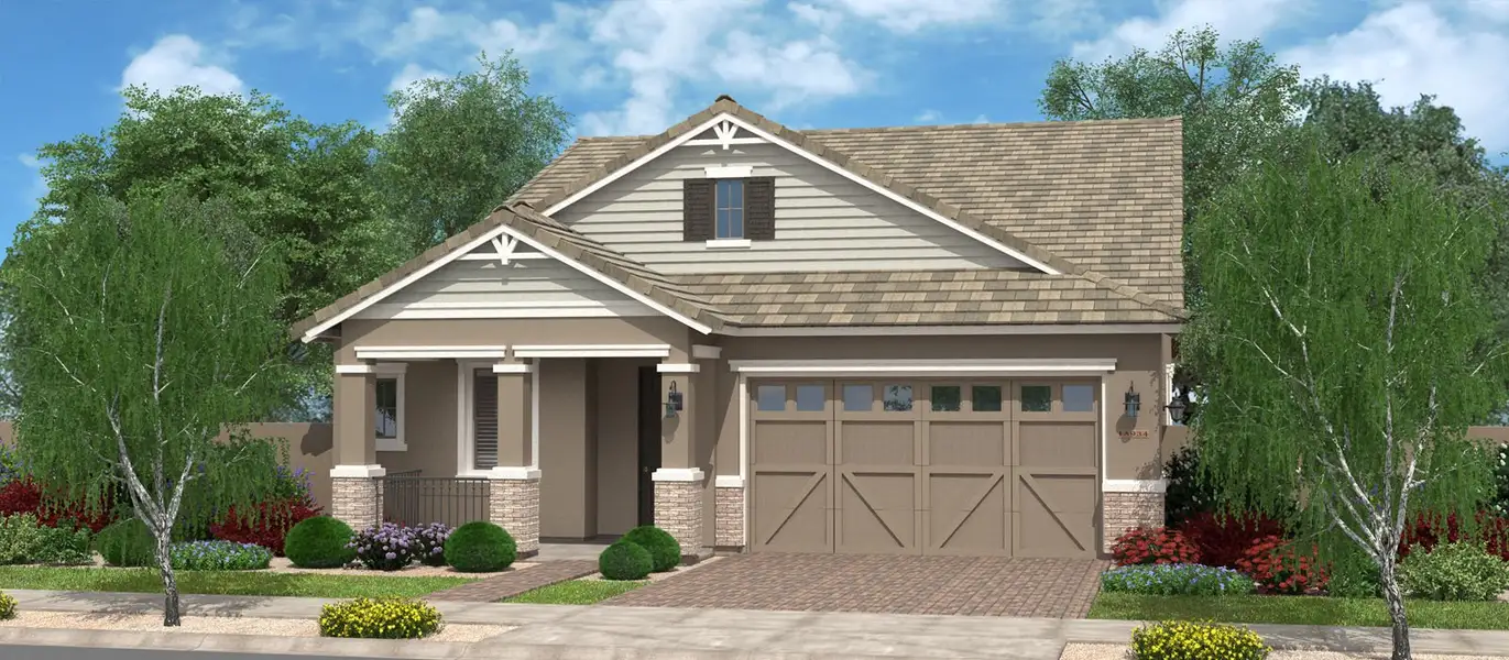 Representative exterior photo of a completed home built from the Mango with Loft by Fulton Homes in Orchard at Barney Farms, Queen Creek, AZ (Image 5).