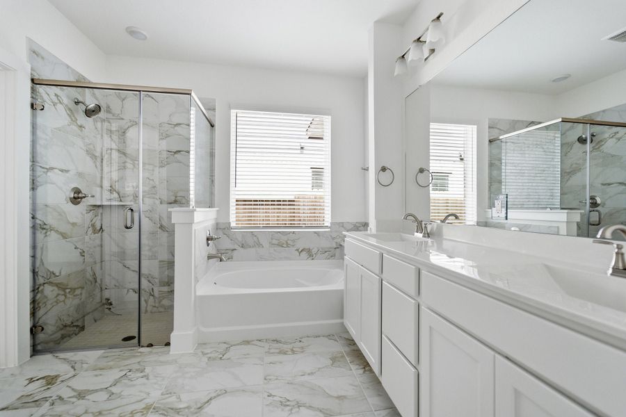 Furnished interior view inside a new home in Sundance Cove, Crosby (Image 6).