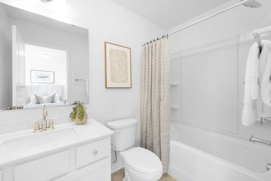 Representative furnished interior of a home built from the TA4000 by True Homes in White Oak Creek Crossing, Angier (Image 16).