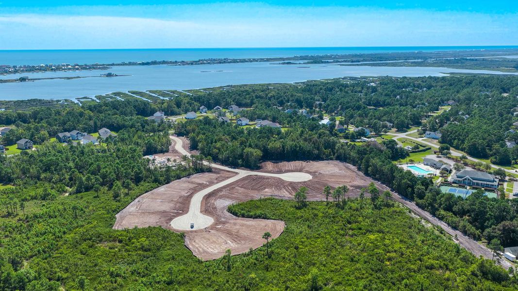 Site preparation for future homes built from the FORRESTER by D.R. Horton in The Preserve at Tidewater, Sneads Ferry (Image 41).