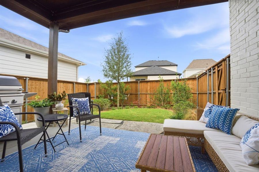 Exterior details and patio area of a home in , Rowlett (Image 4).