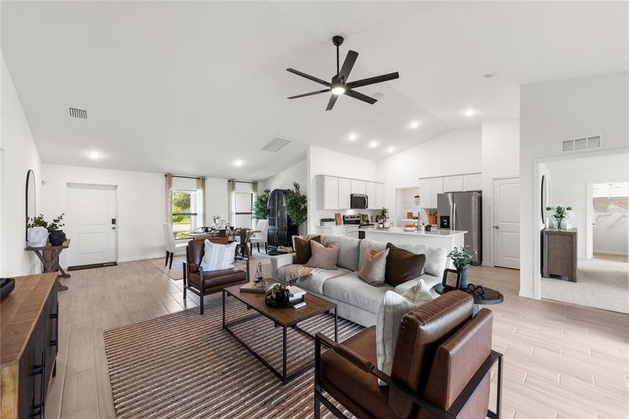 Furnished interior view inside a new home in , Citrus Springs (Image 19).